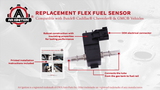Replacement Flex Fuel Sensor, Compatible with Buick, Chevy, Cadillac, GMC - 2012-2021 - Replaces 13577429, 13507129 Lacrosse, ATS, SRX, Caprice, Equinox, Impala, Silverado 1500, Tahoe, Sierra 2500HD