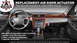 HVAC Air Blend Door Actuator Heater - Compatible with Chevrolet Impala 2004-2013 Vehicles - 1573517, 1574122, 15844096, 22754988, 52409974, 604-108, 15-74122, 604108 - Temperature Air Door Impala