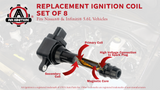 Ignition Coil Pack Set of 8 - Compatible with Nissan, Infiniti Vehicles - Armada, Titan, Pathfinder, Armada, QX56 5.6L - Models Years 2004, 2005, 2006, 2007 - Replaces 22448-7S015, E1010