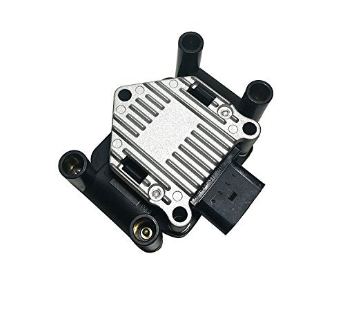 Ignition Coil Pack UF277 - Compatible with Volkswagen Golf, Jetta, Beetle 1999, 2000, 2001 2.0L - Replaces Part 032905106E, 032905106B 5C1314 00112 E877 55-1885 GN10018 IC387 C1319