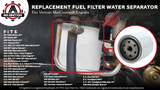 Replacement Fuel Filter Water Separator - Replaces 35-802893Q01, 18-7945, 35802893Q01 - Fits Mercury Marine, Mercruiser Stern Drive, Mag Alpha, Bravo, 357, 350, 383, 496, 385 Inboard Boat Engines