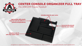 Center Console Organizer Tray - Fits 2014, 2015, 2016, 2017, 2018, 2019 Toyota Tundra SR, SR5, Limited, Platinum, 1794 Edition, TRD Pro - Full Tray Storage Box Accessory - Anti-Slip ABS Black Tray