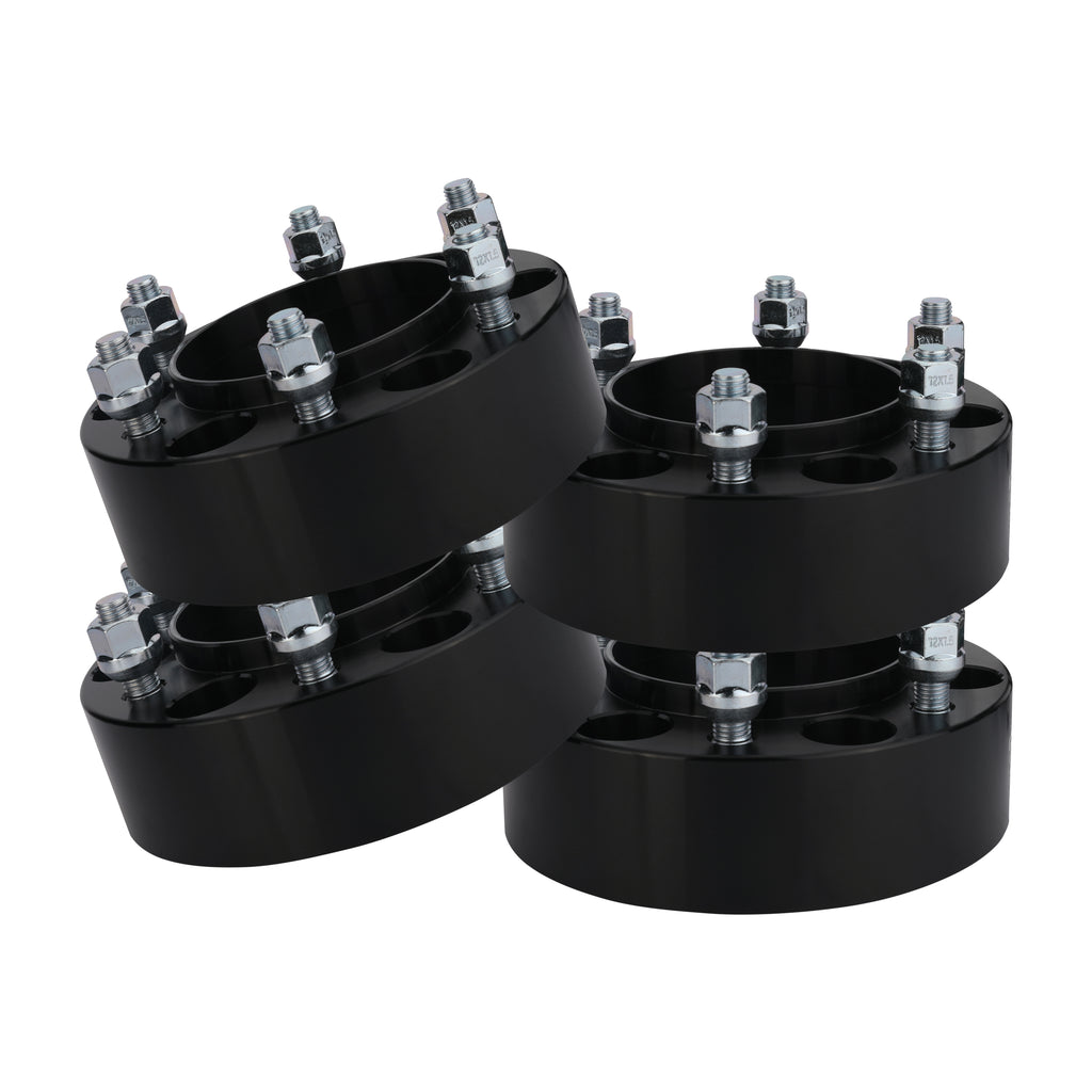 Wheel Spacer Set of 4-2 inch 50mm Thick 6x5.5 Hub Centric Adapter - Compatible with Toyota - 1995-2020 - Tacoma, Tundra, Fj Cruiser, Sequoia, 4Runner, GX470, GX460-6x139.7mm Bolt M12x.15 Studs