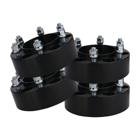Wheel Spacer Set of 4-2 inch 50mm Thick 6x5.5 Hub Centric Adapter - Compatible with Toyota - 1995-2020 - Tacoma, Tundra, Fj Cruiser, Sequoia, 4Runner, GX470, GX460-6x139.7mm Bolt M12x.15 Studs