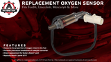 Replacement Oxygen Sensor - Replaces 15717, 15716, ZZC318861, XR3Z9G444CA - Compatible with Ford, Lincoln, Mercury & Mazda - Ranger, Mustang, Expedition, Explorer, Escape, F150, Tribute