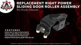 Right Power Sliding Door Roller Assembly - Center Male - Compatible with Honda Odyssey 2005, 2006, 2007, 2008, 2009, 2010 EX, EX-L, Touring model - Replaces 72521-SHJ-A21, 924-129, 72521SHJA21