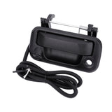 Tailgate Car Backup Rear View Camera Handle Trim Bezel - Compatible with Ford Truck Vehicles - 2004-2014 F150, 2008-2016 F250, F350, F450, F550 Super Duty - Black Tail Gate Rear Door Handle