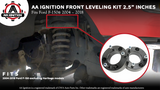 Front Leveling Kit 2.5" Inches - Fits 2004-2018 Ford F-150 Pickup Truck 2WD, 4 Wheel Drive 4WD, 4x4 - Front Strut Spacers Lift 2 1/2 Inch - Forged Aircraft Aluminum Billet Construction