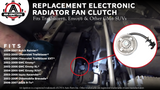Electronic Radiator Fan Clutch with Harness - Compatible with Chevrolet, GMC & Buick Vehicles - Trailblazer 2002-2009, Envoy, Rainier, Ascender, Bravada, 9-7x - Replaces 25790869, 622001, 15293048