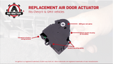 HVAC Air Blend Door Actuator - Replaces 604107, 16124932, 16177412, 604-107 - Compatible with Chevy, GMC Vehicles and More - Tahoe, Monte Carlo, Corvette, Malibu, K1500 Suburban, Yukon, Regal