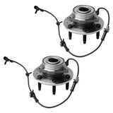 Front Wheel Hub Bearing Assembly Set of 2-4WD Compatible with Chevy, Cadillac, GMC - Escalade, Avalanche, Silverado 1500, Suburban, Tahoe, Sierra 1500, Yukon - Replaces ‎515036, 15112382, 951-008