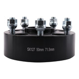 Wheel Spacers 2 Inch Set of 4 - 2 inch 50mm Real Forged 5x127 1/2-20 71.5mm Hub Centric 5x5 to 5x5 - Compatible with Jeep - 2007-2018 Wrangler JK, 1999-2010 Grand Cherokee WJ WK, 06-2010 Commander XK