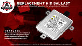 HID Xenon Headlight Ballast - Control Unit Module - Replaces W3T19371, 33119-SAA-013 - Compatible with Acura, Honda, Mazda & Mitsubishi Vehicles - TL, TSX, RDX, MDX, Accord, Fit, 3, CX-5, CX-9