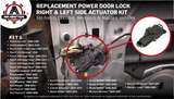 Power Door Lock Actuator, Right and Left Side Compatible with Ford, Mercury, Mazda, Lincoln Vehicles - F150, F250, F350, Excursion, Expedition, Mustang - Replaces 6L3Z25218A42AA, 6L3Z25218A43AA