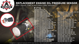 Engine Oil Pressure Sensor - Replaces# 12673134 - Fits Silverado, Tahoe & More