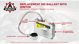 HID Ballast with Ignitor - Headlight Control Unit Module - Replaces 85967-0E020, 81107-2D020, DDLT002, KDLT002 - Compatible with Toyota & Lexus Vehicles - Prius, Avalon, Sienna, ES300, ES330, LS430