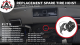 Spare Tire Hoist - Replaces 924517, 22968178, 25974845, 15204233, 924-517 - Compatible with Chevy, Cadillac & GMC SUVs - Escalade, Avalanche 1500, 2500, Suburban, Tahoe, Yukon, Yukon XL 1500, 2500