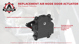 HVAC Air Blend Door Actuator Mode - Compatible with Lexus Vehicles - 97-05 GS300, GS400, GS430, IS300, RX300, 2002-2010 SC430 - Replaces 8710630371, 604-917, 87106-30371, 604917 - Heater Servo Unit
