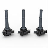 Ignition Coil Pack Set of 3 - Compatible with Toyota 1995-2004 Tacoma, 996-2002 4Runner, 2000-2004 Tundra, T100 3.4L V6 Models - Replaces Part 90919-02212, UF156, 673-1201, GN10184, C1041