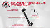 Intermediate Steering Shaft with U Joint Coupler - Compatible with Ford F-150 2004-2008 and Lincoln Mark LT 2006-2008 - Replaces 8L3Z-3B676-B, 4L3Z3B676DA, 7L3Z3B676A - Lower Column Joints