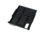 Center Console Organizer Tray - Fits 2014, 2015, 2016, 2017, 2018, 2019 Toyota Tundra SR, SR5, Limited, Platinum, 1794 Edition, TRD Pro - Full Tray Storage Box Accessory - Anti-Slip ABS Black Tray