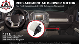 Replacement AC Heater Blower Motor with Fan - Compatible with Ford & Lincoln Vehicles - 2009-2017 Expedition, 2009-2014 F-150, 2009-2017 Navigator - Replaces CL1Z19805A, MM1094, PM9364, 75873, 700237