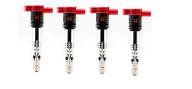 Ignition Coil Pack Set of 4-1.8T - Replaces 06C905115M, 06B905115R, 06B905115D - Compatible with Volkswagen & Audi Vehicles
