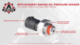 Engine Oil Pressure Sensor - Replaces# 12673134 - Fits Silverado, Tahoe & More