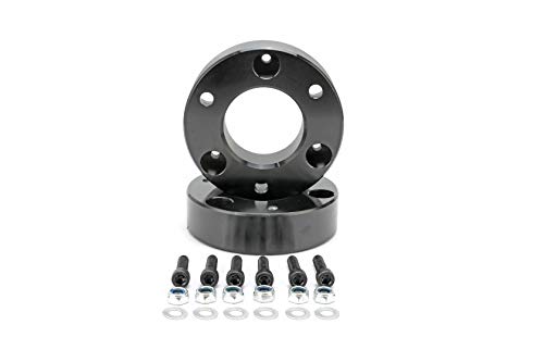 AA Ignition Front Leveling Kit 2.5" Inches - Compatible with Chevy Silverado & GMC Sierra 2007-2018, 1500 2WD, 4WD, 1500 2 Wheel Drive, 4x4 - Front Strut Spacers - Forged Aircraft Aluminum Billet