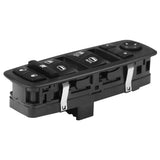 Driver Side Master Power Window Switch, Double Auto Button ONLY - Compatible with Chrysler, Dodge & Jeep, Ram, Grand Caravan, Journey, Liberty - Replaces 4602863AD, 4602870AD, 901-473, 4602863AB