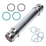 Engine Oil Cooler Assembly - Compatible with Ford Trucks - 7.3L Diesel Turbocharged - E-350, Econoline, Excursion, F250, F350, F450, F550 Super Duty - Replaces 1C3Z-6A642-AA, 904-225 - Gasket Seal Kit