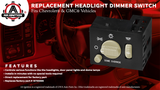 Headlight Instrument Panel Dimmer Dome Lamp Switch - Replaces 15755595, 15738843, D1534G - Compatible with Chevy and GMC Vehicles - Avalanche, Silverado, Tahoe, Suburban, Sierra, Yukon 99, 00, 01, 02