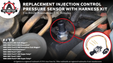 ICP Sensor with Harness Kit, Injection Control Pressure, Compatible with Ford Vehicles - 7.3 Powerstroke E350, F250, F-350 Super Duty - Replaces F6TZ-9F838-A, F4TZ9F838A, 1807329C92, CM5227
