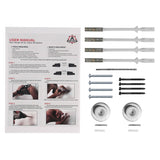 AA Ignition Door Hanger Kit - Fits Jeep Wrangler CJ, YJ 1986-1995, TJ 1996-2006, LJ Unlimited 2004-2006 JK JKU 2007-2012, 2013-2016, 2017, 2018 JL - Window Channel Wall Bracket Storage Holder