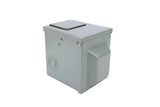 50 Amp 125/250 Volt Power Outlet Box, Enclosed Lockable - for RV, Campers, Motorhome, Travel Trailer, Electric Cars, Generator - 3R Weatherproof Outdoor - NEMA 14-50R Receptacle Panel