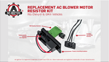 HVAC Blower Motor Resistor, Manual AC - Replaces 22807122, 15305077, 973409 - Fits Chevy, Cadillac, GMC Vehicles - Escalade, Avalanche, Silverado, Tahoe, Sierra, Yukon