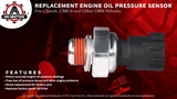 Engine Oil Pressure Sensor - Replaces# 12673134 - Fits Silverado, Tahoe & More