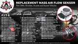 Mass Air Flow Sensor - Compatible with Chevy, Cadillac, GMC & More - Impala, Monte Carlo, S10, Blazer, Malibu, Astro, Grand Prix, Intrigue, Cutlass and More - Replaces 2133458, 25008302, AF10045