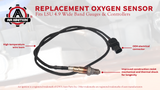 Replacement LSU 4.9 Lambda Wide Band O2 Oxygen Sensor - Replaces 17025, 0258017025 - Compatible with AEM 30-4110, 30-0300, 30-0310 - X Series AFR Inline Controller - UEGO Air and Fuel Ratio Wideband
