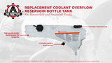 Replacement Coolant Overflow Reservoir Bottle Tank - Compatible with Kenworth and Peterbilt Trucks - W900, T800, T660, T600, 389, 388, 384, 382, 377, 365, 348 - Replaces 603-5403, N5346001, T1673008