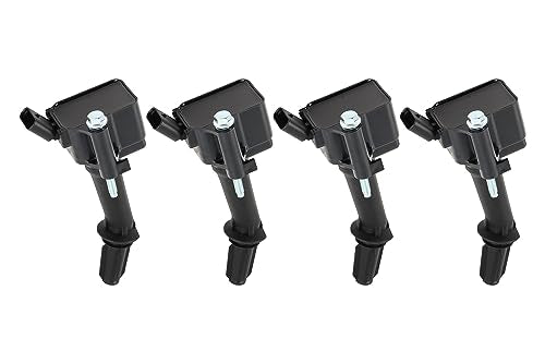 Ignition Coil Pack Set of 4 - Compatible with Buick, Chevrolet and GMC Vehicles - 2016-2022 - L4 1.4L, 1.5L Engines - Encore, Cruze, Equinox, Malibu, Volt, Terrain - Replaces UF802, GN10797, 12635672