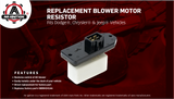 HVAC Blower Motor Fan Resistor - AC Heater Relay - Replaces 973-020, 68004241AA, 5012212AA, 4720278 - Compatible with Chrysler, Dodge & Jeep Vehicles - Ram 1500, 2500, Concorde, Grand Cherokee