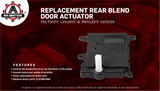 HVAC Air Blend Door Actuator Rear - 604-213, 1L2Z19E616BA, YH-1743 - Compatible with Ford, Lincoln & Mercury SUVs - Expedition, Explorer, Navigator, Mountaineer & Aviator - Mode Temperature Control