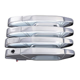Exterior Chrome Door Handle Set of 4 - Compatible with Chevy, Cadillac & GMC Vehicles - 2007-2014 Silverado, Tahoe, Escalade, Sierra, Yukon, Avalanche - Replaces 15915659, 22738721, 22738722