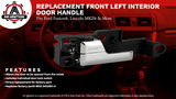 Front Left Interior Door Handle Chrome - Compatible with Ford, Lincoln and Mercury Vehicles - Fusion 2006 - 2012, MKZ 2007 - Zephyr, Milan - Replaces 6E5Z 5422601-A, 81702, 6E5Z5422601A, 92813