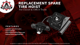 Spare Tire Hoist - Replaces 20870067, 15703311, 924-510, 15866164 - Compatible with Chevy, GMC Vehicles - 1999-2017 Silverado 1500, 1999-2004, Sierra 1500, Silverado 2500, 2000 Tahoe, Suburban