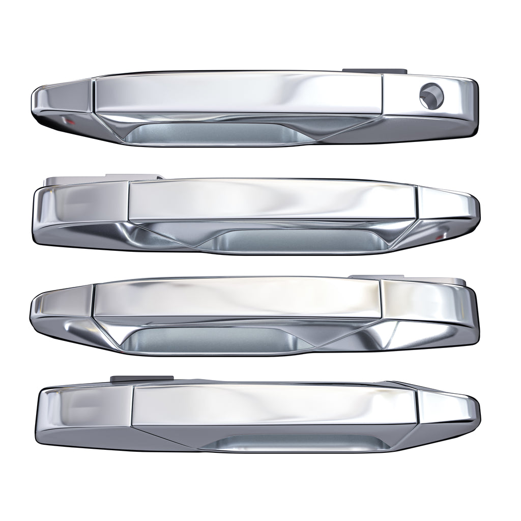 Esterno Cromato Maniglia Esterna Della Porta Per Chevrolet Per Silverado Per Tahoe Per Sierra Per Yukon Per Pick-up 2007-2013 20828237 (Color : Chrome, Misurare : Front side Esterno Cromato Maniglia Esterna Della Porta Per Chevrolet Per Silverado Per Tahoe Per Sierra Per Yukon Per Pick-up 2007-2013 20828237 (Color : Chrome, Misurare : Front side