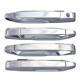 Exterior Chrome Door Handle Set of 4 - Compatible with Chevy, Cadillac & GMC Vehicles - 2007-2014 Silverado, Tahoe, Escalade, Sierra, Yukon, Avalanche - Replaces 15915659, 22738721, 22738722
