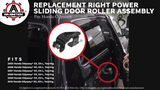 Right Power Sliding Door Roller Assembly - Center Male - Compatible with Honda Odyssey 2005, 2006, 2007, 2008, 2009, 2010 EX, EX-L, Touring model - Replaces 72521-SHJ-A21, 924-129, 72521SHJA21