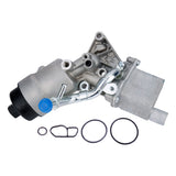 Engine Oil Cooler Filter Housing Kit with Gaskets, Cap & Seals - Replaces 55566784, 88179-91400 - Compatible with Buick & Chevy 1.4L Vehicles - Encore, Cruze, Cruze Limited, Sonic, Trax